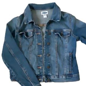 Like New Old Navy Cropped Denim Jacket